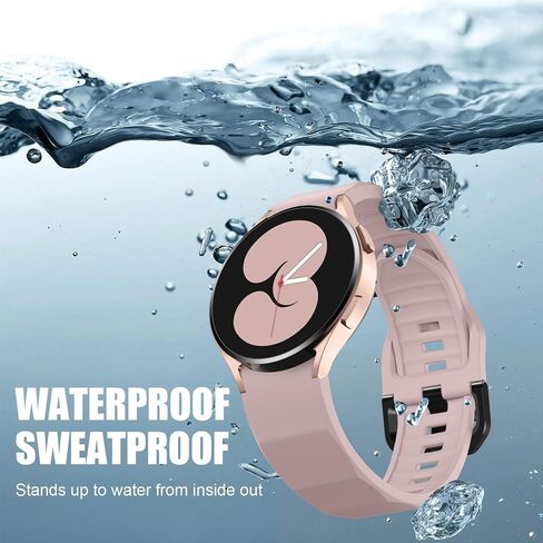 Maledan No Gap Bands Compatible with Samsung Galaxy Watch 7 FE 6 4 5 Band 40 44mm, Galaxy Watch 5 Pro Band 45mm, Galaxy Watch 4 6 Classic Band, 20mm Soft Silicone Sport Strap Replacement Women Men in Saudi Arabia