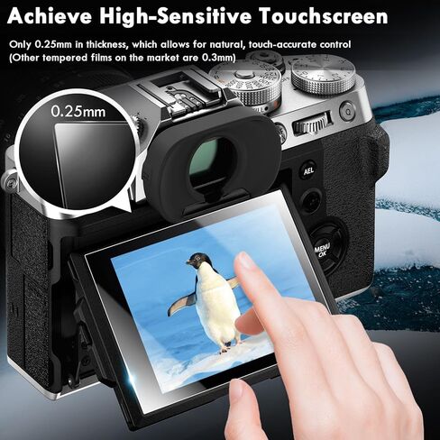 Rieibi (3 عبوات واقي شاشة لكاميرا Sony Alpha A7C II/ A7C II/ A7CM2/ A7C2/ A7CR الرقمية - غشاء زجاجي مقوى مقاوم للخدش بصلابة 0.25 مم 9H لـ A7C II/A7CR in Saudi Arabia