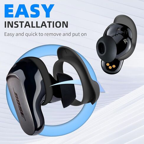 [5 أزواج] أغطية أطراف الأذن لسماعات الأذن Bose QuietComfort II & Ultra، ملحقات رأس الأذن الرياضية المضادة للانزلاق من السيليكون WOFRO المضادة للانزلاق ومضادة للخدوش لسماعات الأذن الجديدة Bose QuietComfort Ultra/2 (أسود) in Kuwait