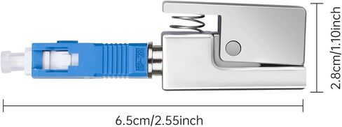 1 Pack FC Bare Fiber Optic Adapter Square Fiber Coupler Connector for Server Rack (FC Square) in Saudi Arabia