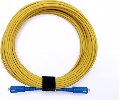 Elfcam® - 40m/131.23ft Fiber Optic Cable SC/UPC to SC/UPC Single Mode Simplex OS2 9/125µm, Yellow 40 Meter in Saudi Arabia