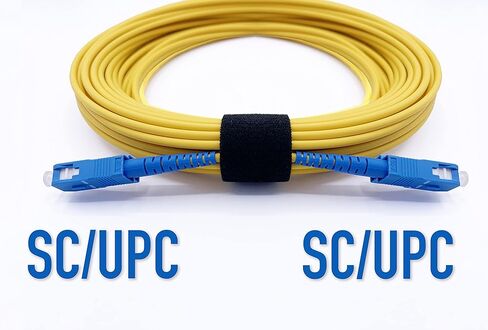 Elfcam® - 40m/131.23ft Fiber Optic Cable SC/UPC to SC/UPC Single Mode Simplex OS2 9/125µm, Yellow 40 Meter in Saudi Arabia