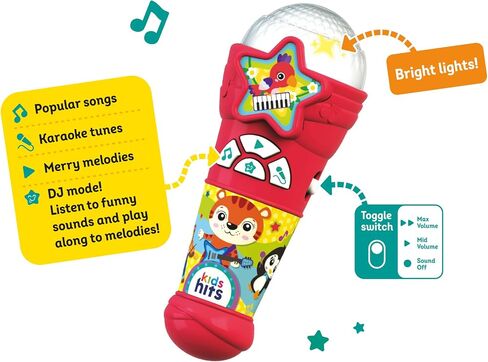 Kids Hits Educational Toddler Lightshow Microphone Toy - 2 Years and up (Blue) in Saudi Arabia