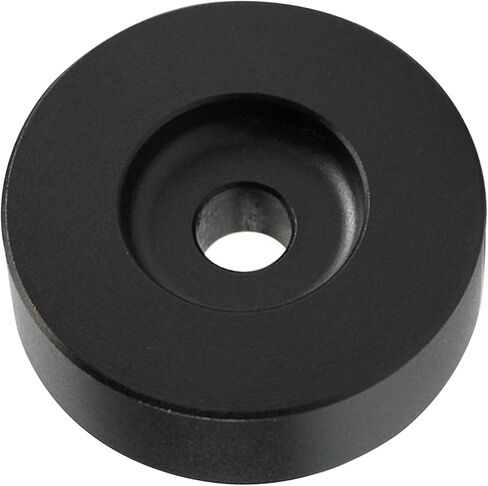 Sleek Black Precision 45RPM Aluminum Adapter for 7" Vinyl Record Players and Turntables in Saudi Arabia