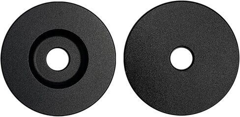 Sleek Black Precision 45RPM Aluminum Adapter for 7" Vinyl Record Players and Turntables in Saudi Arabia