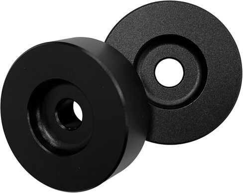 Sleek Black Precision 45RPM Aluminum Adapter for 7" Vinyl Record Players and Turntables in Saudi Arabia