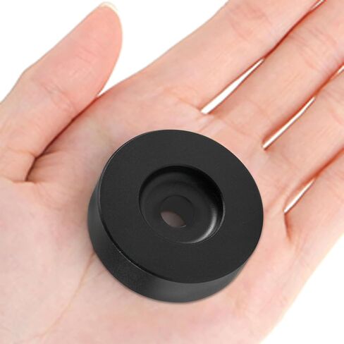 Sleek Black Precision 45RPM Aluminum Adapter for 7" Vinyl Record Players and Turntables in Saudi Arabia