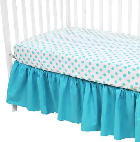 مجموعة مرتبة قياسية لسرير الأطفال والأطفال الصغار مصنوعة من القطن بنسبة 100% من شركة American Baby Company، وملاءة مثبتة باللون الأصفر وتنورة رمادية، للأولاد والبنات in Saudi Arabia