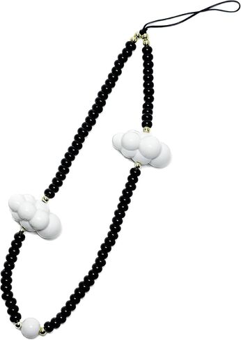 Cloud Phone Charms┃High-Quality Beaded Phone Lanyard Wrist Strap┃ Phone Lanyard in Saudi Arabia