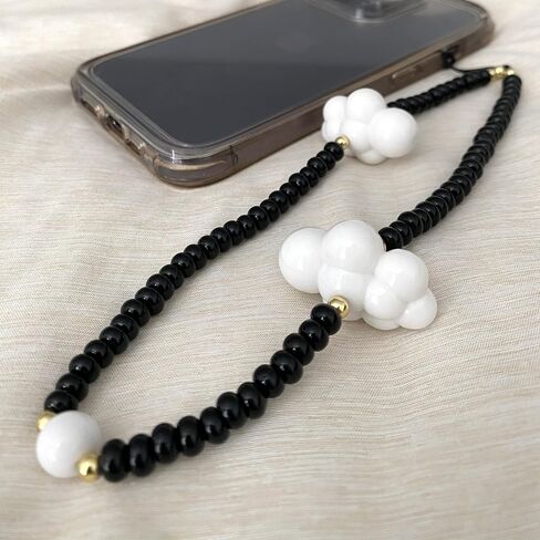 Cloud Phone Charms┃High-Quality Beaded Phone Lanyard Wrist Strap┃ Phone Lanyard in Saudi Arabia
