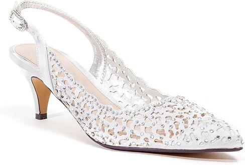 Dressy Sling Back Low Heel Shoes with Rhinestones Women's JEWEL in Saudi Arabia
