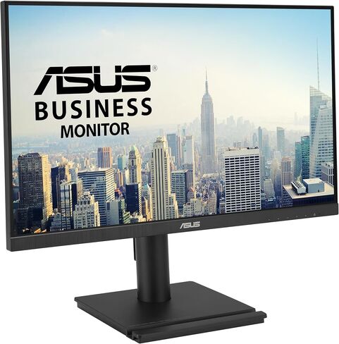ASUS 24" 1080P Business Monitor (VA24DQFS) - IPS, Frameless, 100Hz, 1ms, Adaptive-Sync, HDMI, DisplayPort, VGA, for Working and Gaming, Ergonomic Design, Blue Light Filter, Flicker Free, 3 yr warranty in Saudi Arabia