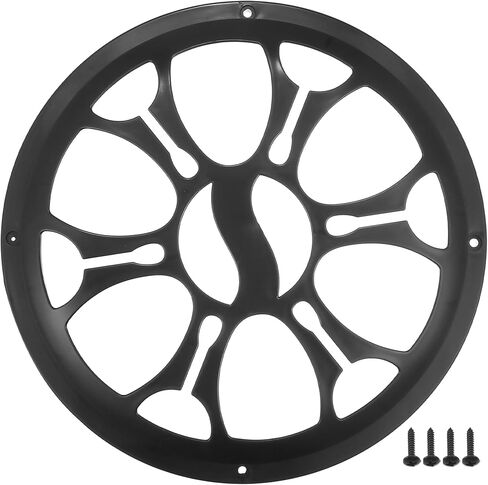 ACROPIX Universal 10" Car Speaker Grills Cover Round 10 Inch Audio Speaker Subwoofer Guard Protector Case with Mounting Screws ABS Black - Pack of 1 in Saudi Arabia