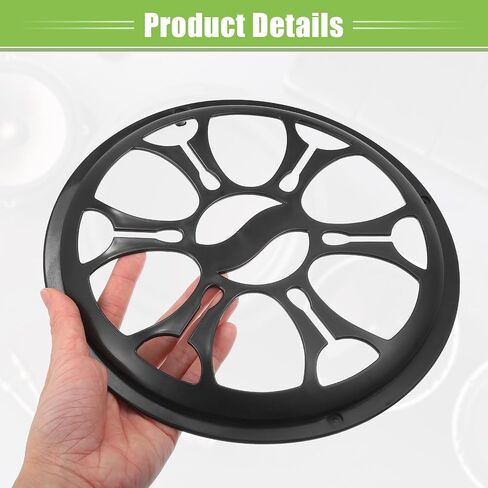ACROPIX Universal 10" Car Speaker Grills Cover Round 10 Inch Audio Speaker Subwoofer Guard Protector Case with Mounting Screws ABS Black - Pack of 1 in Saudi Arabia
