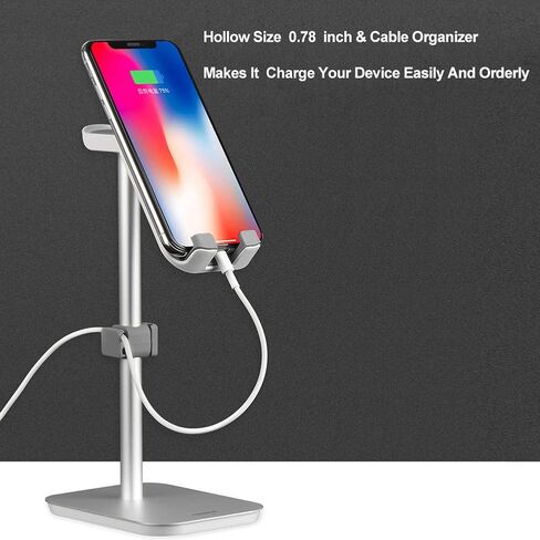 Headphone Stand Holder Earphone Stand, Aluminum Alloy Holder Compatible with Kindle, e Book Reader Within 11 inch, Desktop Headphone Holder Cradle Dock(Silver) in Saudi Arabia