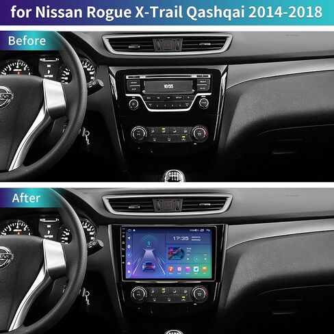 5GWiFi ترقية 4 جيجابايت + 32 جيجابايت راديو السيارة ستيريو لنيسان روج X-Trail قاشقاي 2014-2018 مع Carplay اللاسلكي وAndroid Auto 10.2 بوصة تعمل باللمس واي فاي GPS بلوتوث كاميرا احتياطية in Kuwait