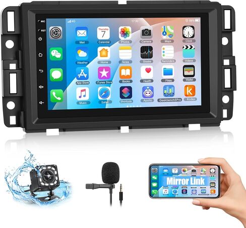 1G+32G Car Stereo Radio for Chevrolet Chevy Silverado Equinox Traverse Tahoe GMC Acadia Sierra Buick Enclave 7" Touch Screen Android 11 Radio with GPS Bluetooth FM RDS WiFi Mirror Link Backup Camera in Saudi Arabia