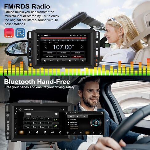 1G+32G Car Stereo Radio for Chevrolet Chevy Silverado Equinox Traverse Tahoe GMC Acadia Sierra Buick Enclave 7" Touch Screen Android 11 Radio with GPS Bluetooth FM RDS WiFi Mirror Link Backup Camera in Saudi Arabia