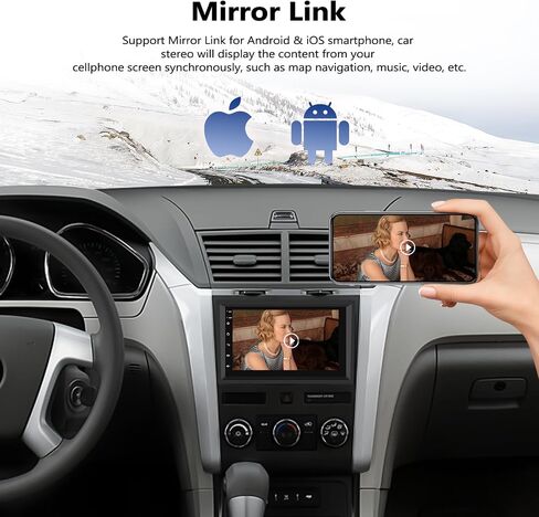 1G+32G Car Stereo Radio for Chevrolet Chevy Silverado Equinox Traverse Tahoe GMC Acadia Sierra Buick Enclave 7" Touch Screen Android 11 Radio with GPS Bluetooth FM RDS WiFi Mirror Link Backup Camera in Saudi Arabia