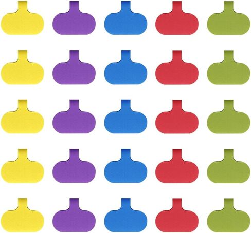 50 Pieces Cable Labels, Self-Adhesive Cable Identification Tags, Multi-Color Cord Labels Wire Labels, Write on Cord Labels for Cable Management and Identification in Saudi Arabia