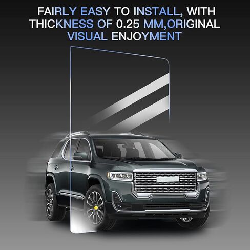 LUWU for 2017-2023 GMC Acadia واقي شاشة 8 بوصة 2023 GMC Acadia إكسسوارات زجاج مقسى 2021 GMC Acadia Navigation شاشة لمس واقية in Kuwait
