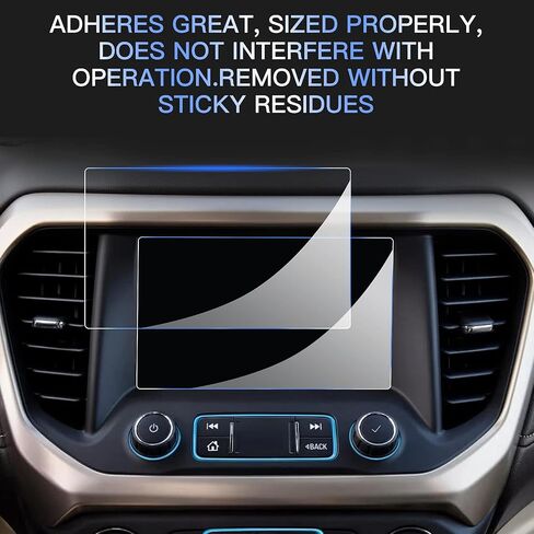 LUWU for 2017-2023 GMC Acadia واقي شاشة 8 بوصة 2023 GMC Acadia إكسسوارات زجاج مقسى 2021 GMC Acadia Navigation شاشة لمس واقية in Kuwait