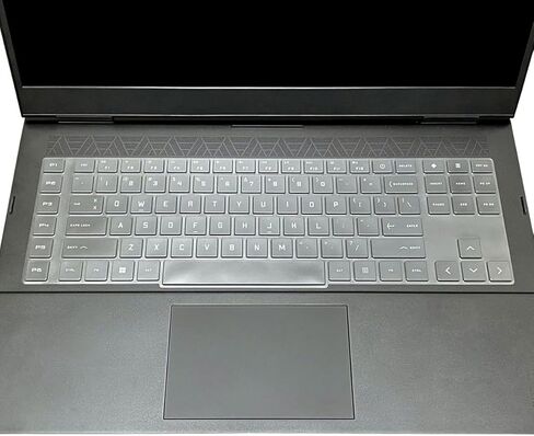 غطاء لوحة مفاتيح لجهاز HP OMEN 17t-cm200/HP OMEN 17t-ck200/HP OMEN 17-cm2047nr للكمبيوتر المحمول للألعاب مقاس 17.3 بوصة، وواقي لوحة مفاتيح الكمبيوتر المحمول HP OMEN 17 للألعاب - شفاف in Kuwait