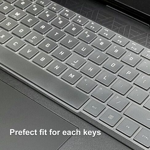 غطاء لوحة مفاتيح لجهاز HP OMEN 17t-cm200/HP OMEN 17t-ck200/HP OMEN 17-cm2047nr للكمبيوتر المحمول للألعاب مقاس 17.3 بوصة، وواقي لوحة مفاتيح الكمبيوتر المحمول HP OMEN 17 للألعاب - شفاف in Kuwait