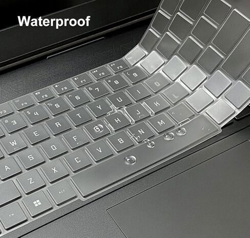 غطاء لوحة مفاتيح لجهاز HP OMEN 17t-cm200/HP OMEN 17t-ck200/HP OMEN 17-cm2047nr للكمبيوتر المحمول للألعاب مقاس 17.3 بوصة، وواقي لوحة مفاتيح الكمبيوتر المحمول HP OMEN 17 للألعاب - شفاف in Kuwait