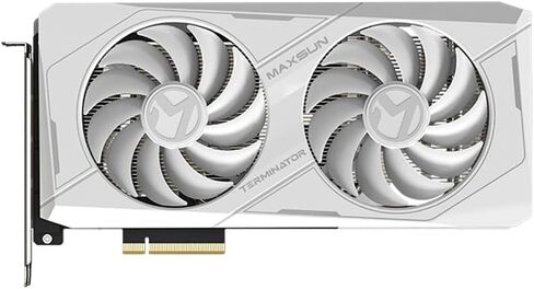 MAXSUN GeForce RTX 4060 8G GDDR6 Video Gaming Graphics Card, PCIE 4.0, 128 Bit, 3X Display Port 1.4a, HDMI 2.1, DLSS 3 PC Computer Graphics Cards White GPU in Saudi Arabia