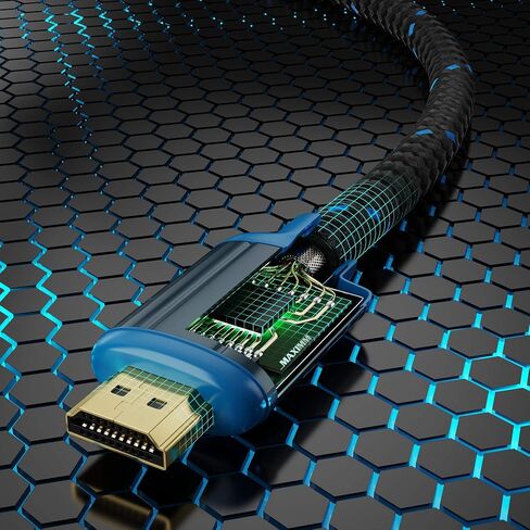 كابل تمديد HDMI ذكر إلى أنثى يدعم بروتوكول HDCP عالي السرعة لكابل HDMI، ARC، ثلاثي الأبعاد، دقة فيديو 1080p إلى 2160p، عرض النطاق الترددي يصل إلى 50 جيجابت في الثانية (0.6 قدم، عبوتان) in Saudi Arabia