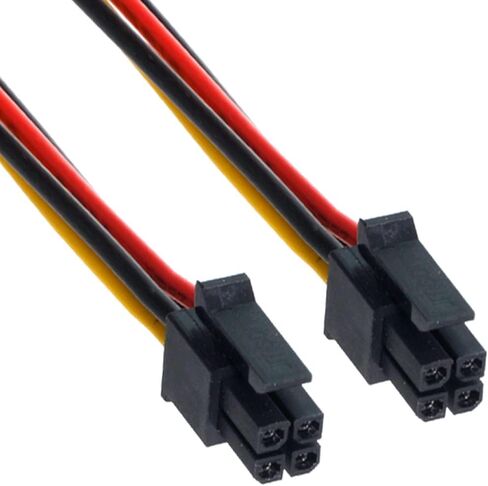 cablecc DC Power 5.5 x 2.1mm / 2.5mm Male to 5.5 2.1/2.5mm Male Plug Cable Right Angled 90 Degree 60cm 24AWG in Saudi Arabia