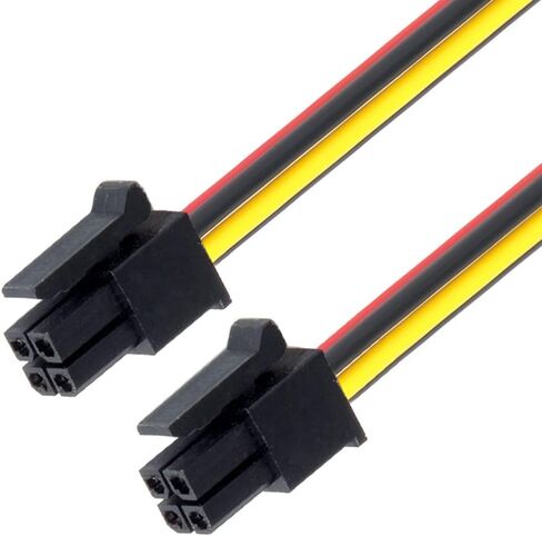 cablecc DC Power 5.5 x 2.1mm / 2.5mm Male to 5.5 2.1/2.5mm Male Plug Cable Right Angled 90 Degree 60cm 24AWG in Saudi Arabia