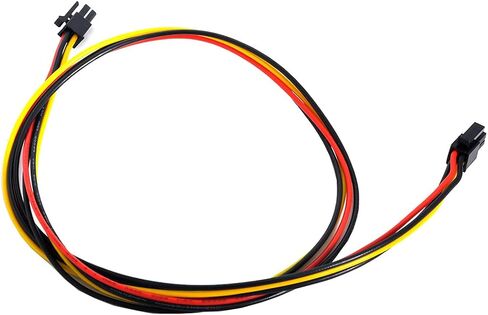 cablecc DC Power 5.5 x 2.1mm / 2.5mm Male to 5.5 2.1/2.5mm Male Plug Cable Right Angled 90 Degree 60cm 24AWG in Saudi Arabia