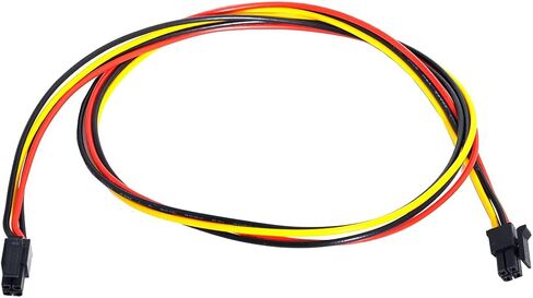 cablecc DC Power 5.5 x 2.1mm / 2.5mm Male to 5.5 2.1/2.5mm Male Plug Cable Right Angled 90 Degree 60cm 24AWG in Saudi Arabia