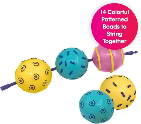 Edushape Flexi Baby Connects - Large Textured Solid Color Pop Beads for Toddlers 1-3, 2-4, 4-6 Years and Up – Snap Beads Connecting Toys for Baby Enhances Motor Skills, Tactile Senses for Kids in Saudi Arabia