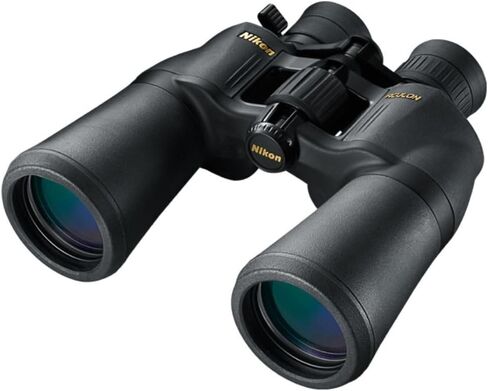 منظار نيكون ACULON A211 10-22x50 Zoom مع عدسات زجاجية صديقة للبيئة متعددة الطبقات وأنظمة منشورية BaK4 Porro (متجددة، أسود) in Saudi Arabia