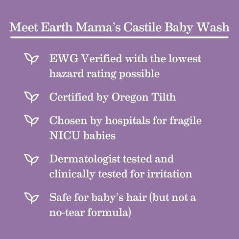 Earth Mama Calming Lavender Baby Wash Liquid Foaming Hand Soap Set, Organic All-Purpose Lavender Body Wash for Sensitive Skin, Castile Soap Coconut Oil, Calendula, & Aloe, 5.3Fl Oz & Liter Refill in Saudi Arabia