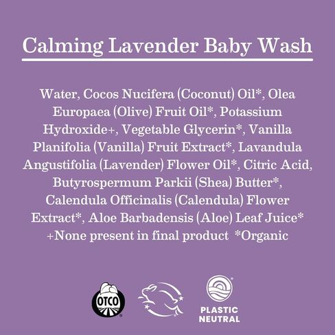 Earth Mama Calming Lavender Baby Wash Liquid Foaming Hand Soap Set, Organic All-Purpose Lavender Body Wash for Sensitive Skin, Castile Soap Coconut Oil, Calendula, & Aloe, 5.3Fl Oz & Liter Refill in Saudi Arabia
