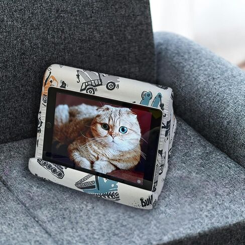 حامل إسفنجي للوسادة اللوحية مع مقبض، حامل iPad مع 3 زوايا عرض، حامل تابلت ناعم، مناسب للأجهزة اللوحية وأجهزة القراءة الإلكترونية والكتب (قوس قزح) in Saudi Arabia