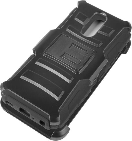 Z-GEN - Compatible with LG K40, Harmony 3, Xpression Plus 2 (2019) LM-X420, LG Solo LTE L423DL - PU Flip Wallet Phone Case - CT5 Carbonfiberblack in Saudi Arabia
