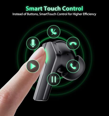 سماعات أذن لاسلكية بلوتوث 5.3 لهواتف سامسونج فولد 6 فليب 5 وآيفون 15 14 13 وخاصية إلغاء الضوضاء وصوت جهير وميكروفون داخل الأذن لجهاز iPad Galaxy S24 S23 FE S22 Ultra S21 Oneplus Open Pixel 8 7 in Kuwait