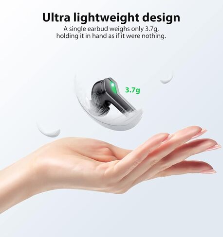 سماعات أذن لاسلكية بلوتوث 5.3 لهواتف سامسونج فولد 6 فليب 5 وآيفون 15 14 13 وخاصية إلغاء الضوضاء وصوت جهير وميكروفون داخل الأذن لجهاز iPad Galaxy S24 S23 FE S22 Ultra S21 Oneplus Open Pixel 8 7 in Kuwait