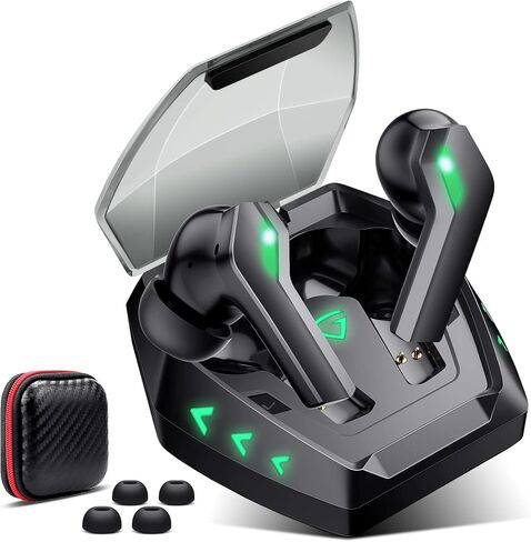 سماعات أذن لاسلكية بلوتوث 5.3 لهواتف سامسونج فولد 6 فليب 5 وآيفون 15 14 13 وخاصية إلغاء الضوضاء وصوت جهير وميكروفون داخل الأذن لجهاز iPad Galaxy S24 S23 FE S22 Ultra S21 Oneplus Open Pixel 8 7 in Kuwait