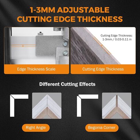 BEAMNOVA Tile Bevel Cutter Electric 43° Tile Chamfering Tool For Ceramic Porcelain Tiles with 2 Saw Blades 110V 1200W 13000rpm Angle Cutting Machine in Saudi Arabia