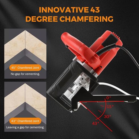 BEAMNOVA Tile Bevel Cutter Electric 43° Tile Chamfering Tool For Ceramic Porcelain Tiles with 2 Saw Blades 110V 1200W 13000rpm Angle Cutting Machine in Saudi Arabia