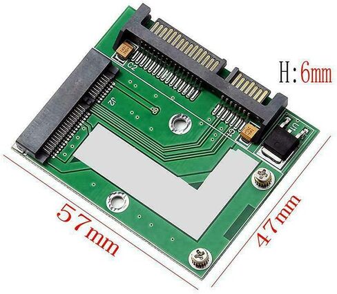 SaiDian 1Pcs Mini PCIE MSATA SSD to 2.5" SATA Drive Adapter Converter Module Board in Saudi Arabia