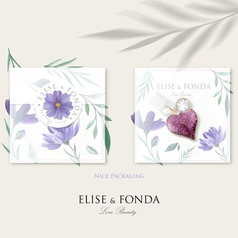 ELISE & FONDA CP142 منفذ شحن USB مضاد للغبار قابس صغير على شكل قلب الحب قلادة هاتف لهاتف iPhone 11/ XS MAX/XR/X/8 Plus/7/6S/7/SE iPad iPod (وردي فاقع) in Saudi Arabia