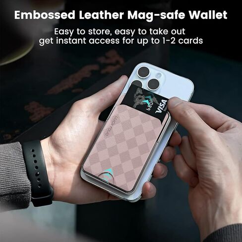 Wireless Portable Charger with Mag safe Wallet/Stand 5,000 mAh,Ultra Slim Mag-safe Battery Pack with Phone Holder,Compact Magnetic Power Bank Compatible with Magsafe iPhone 15/14/13/12 Grey in Kuwait