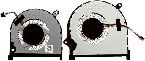 (زوج واحد) مروحة تبريد GPU ووحدة المعالجة المركزية مخصصة لجهاز Dell Inspiron 15 7590 7591 Vostro 7590 Series مروحة بديلة للكمبيوتر المحمول P83F 0MPHWF 0861FC in Saudi Arabia